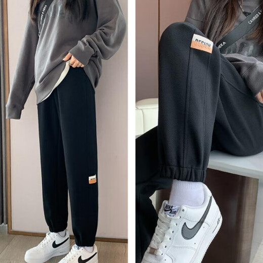 ARTFULMOM British maternity pants winter thickened velvet outer wear fashionable leggings sweatpants autumn and winter women's lamb velvet large size pants khaki (winter lamb velvet) XL