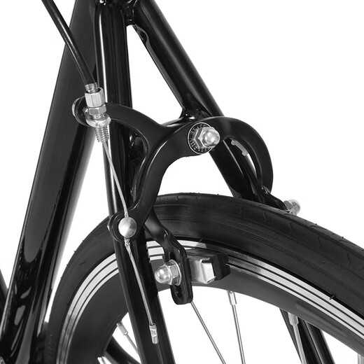 
FOREVER Road bicycle men and women simple road bicycle 700C single speed city commuting leisure adult student bicycle single speed 700C black