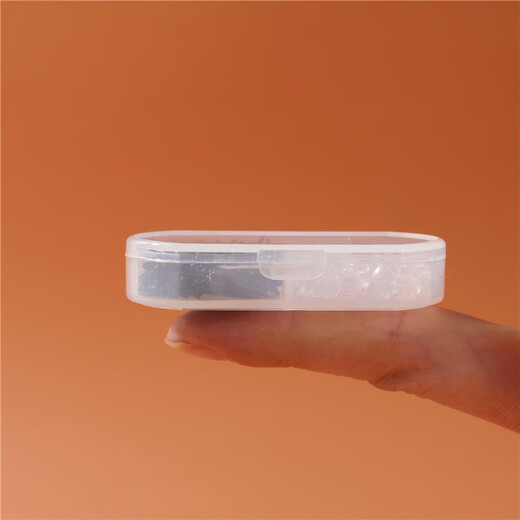 Today's Day Today's Day is suitable for pierced ears. Invisible ear studs are suitable for new and inflamed ear piercings. Ear sticks for students. 60 pieces of Doudou transparent + ear plugs (two compartments)