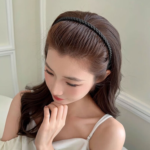 Idel spring and summer hair hoop women's face wash special toothed anti-slip headband 2025 new broken hair sorting artifact headwear black hair hoop F2045