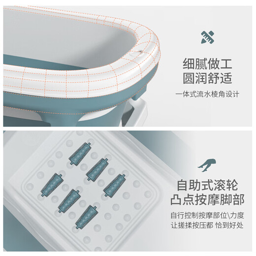 奔麦成人泡澡桶大人洗澡桶折叠浴缸儿童游泳桶家用宝宝神器婴儿游泳池 1.18米【单桶+保温盖】折叠浴缸