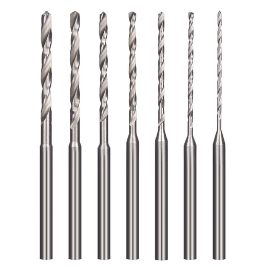 GONGYU 2.35 handle twist drill dental machine small drill bit super hard alloy steel extended olive core wood carving beads drilling tool twist drill 0.5-2.2mm complete set of 8 2.35 rods