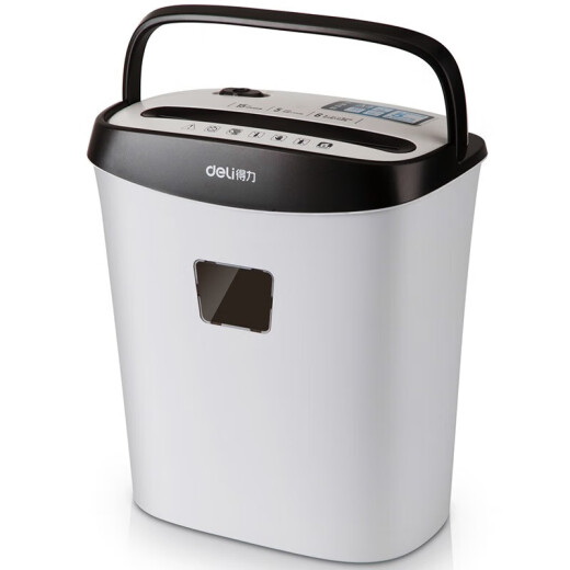Deli Paper Shredder Nivel 4 Oficina confidencial y hogar Documento de papel de gran capacidad Redder 9928 6 Piezas 5 minutos Nivel 4 Confidencial Capacidad de 15L