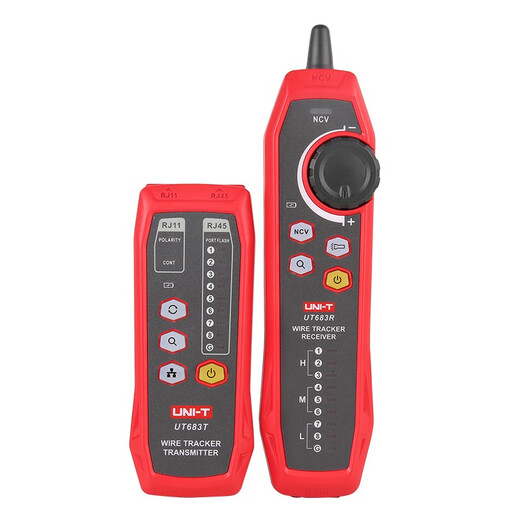 ULIDE Network Line Hunting Instrument Line Checker Multi-Function Line Tester Line Tester Surveyor Network Cable Cable Anti-Interference Network Tester UT683KIT (Fonction NCV Lithium Battery Charge directe)