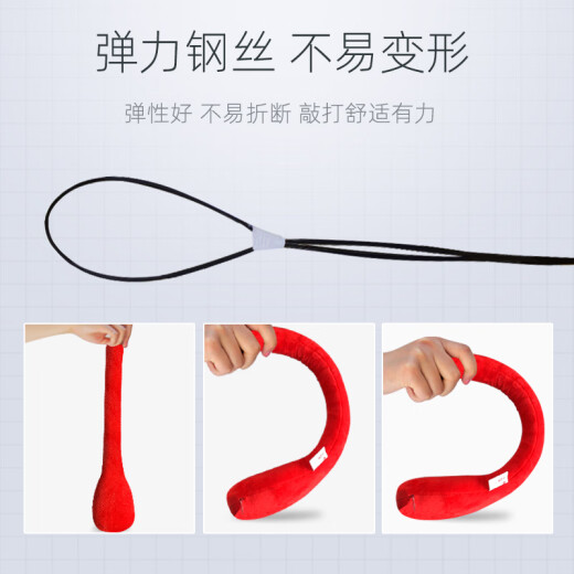 Slap Stick Meridian Health und Back Massage Device Hit Hammer Beine Plüsch Fitness Rückenmassage SN9892 Chinesisch Rot
