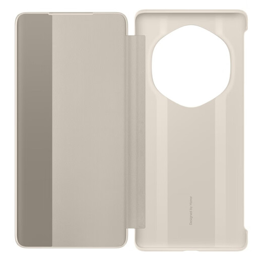 Honor (Honor) Magic3 Ultimate Version Original Mobiltelefon Hülle Flip Cover Protective Case Full-inclusive Anti-Fall-Handy-Hülle Business Magic 3 Ultimate Version Smart Window Leder Hülle Magic3 Ultimate Version Lederhülle (Khaki)