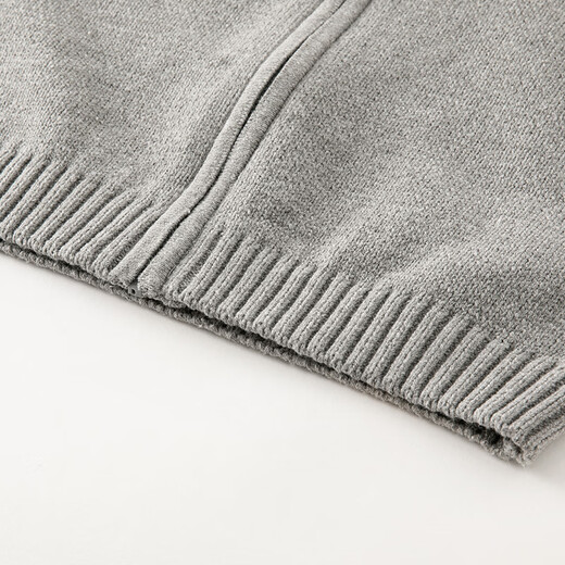 
David BELLA (DAVE/BELLA) boys sweater college style jacket medium-sized children's cardigan knitted sweater little boys' clothes autumn 2025 new children's clothing gray [spot] 150 cm (recommended height 140-150 cm)