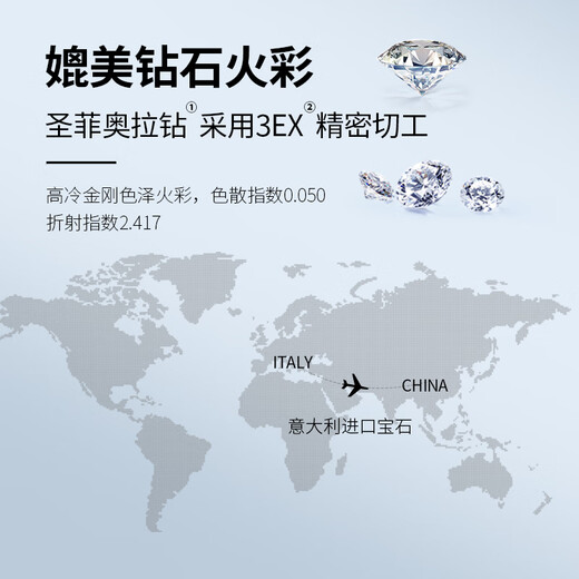 VIGG four-leaf clover silver necklace women's clavicle chain birthday Chinese Valentine's Day gift for girlfriend and wife wedding anniversary four-leaf clover necklace (sea blue) eternal flower gift box