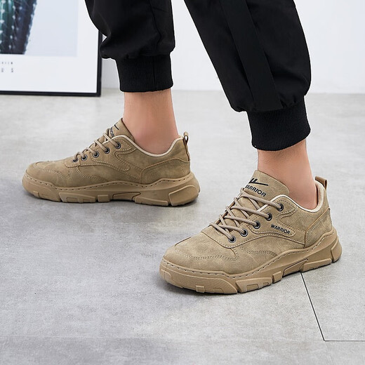 Huili Warrior Zapatos casuales, tendencia de moda zapatos versátiles de tablero, zapatos de estilo de trabajo, zapatos para hombres, zapatos deportivos al aire libre, WXP (WZ) -0304 Caki 40