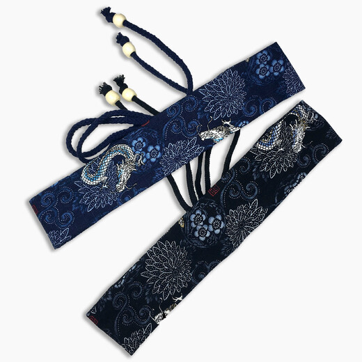 Männer langes Haar Dreadlocks gebunden mit Haarsträgern Altstil Hanfu Kopftuch wischt Stirnstreamer Tassel Retro Hong Kong Style Gurte Schwarzer Stil