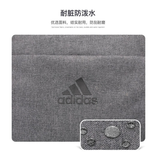 Adidas Backpack Backpack Male and Female Student School Bag Training Bag Casual Sports Bag Dark Gray