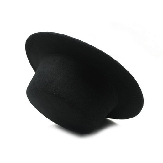 Choose letter parent-child couple flat brim hat for men and women in autumn and winter retro British jazz hat flat top big brim hat for women with sunshade hip-hop hat black one size fits 56-58cm head circumference