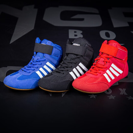 Competencia Zapatos de boxeo para niños para hombres y mujeres niños luchando contra zapatos de lucha libre de lanza SANDA RESISTENTES Y ASEMILIBLE ARTES DE MARTIA DE MARTIA DE MARTIA DE ACTROS