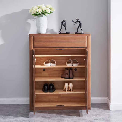 Meubles lumineux armoire à chaussures simples moderne armoire à chaussures en bois massif armoire de partition latérale 2603 armoire à chaussures