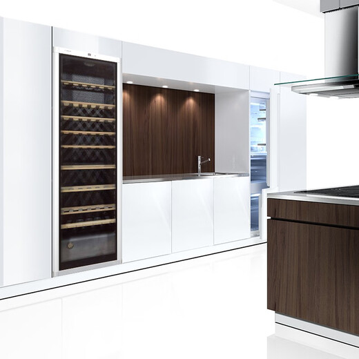 Bosch household large capacity oak wine rack refrigerator living room constant temperature red wine cabinet KSW30V80TI 120 pieces 385L