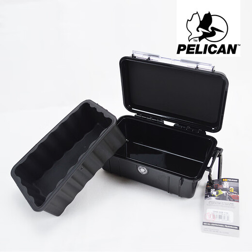 
PELICAN (PELICAN) American PELICAN 1050 outdoor explosion-proof waterproof box mobile phone storage box Tangganese safety protection box digital camera protection box waterproof moisture-proof shock absorbing box black