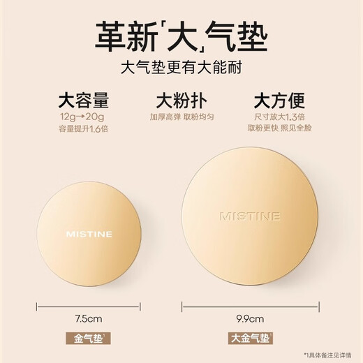 Misting Air Cushion BB Cream Sponge High Coverage Moisturizing Oil Control Long-lasting Light Base Makeup Nourish Skin Concealer Dajin Air Cushion Double Core Pack LF100-Translucent Porcelain White 20g+20g