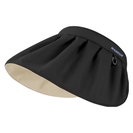 Pull back sun protection hat for women, sun protection, UV protection, summer fisherman hat, foldable shell hat, fashionable empty top sun hat, light beige, one size fits all