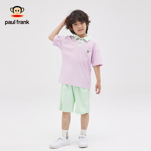 
Big Mouth Monkey (Paul Frank) Children's Clothing Children's Set 2025 Summer Boys and Girls Fashion, Casual, Versatile and Simple Trendy Medium and Big Children's Set Black 120