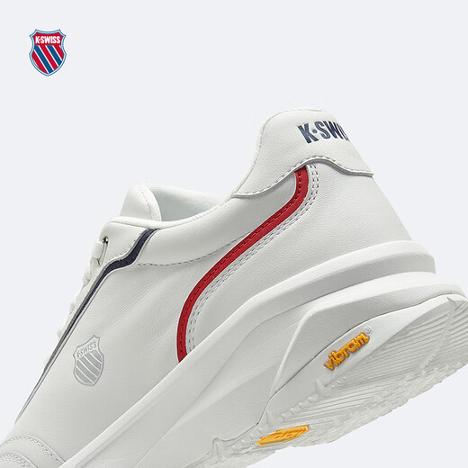 盖世威（K·SWISS）男女运动鞋春季新款透气舒适缓震休闲鞋9274-US 113温布尔登白/海军蓝/盖世红 41