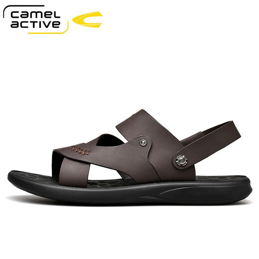 Sandales dynamiques de chameau Sandales en cuir polyvalent en cuir pour l'orteil masculin de vache de vache à semelles épaisses