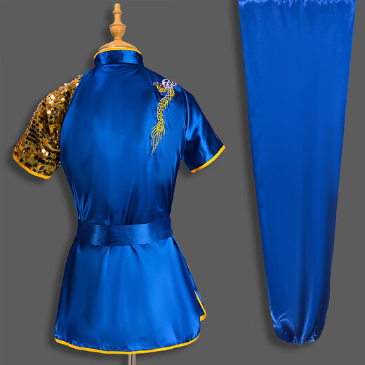 Xibai Martial Arts Performance Kostüm für Erwachsene Performance Kostüm Kung Fu Martial Arts Uniform Männer und Frauen chinesischer Stil Martial Arts Training Wettbewerb Anzug Anti-Dragon Black 170