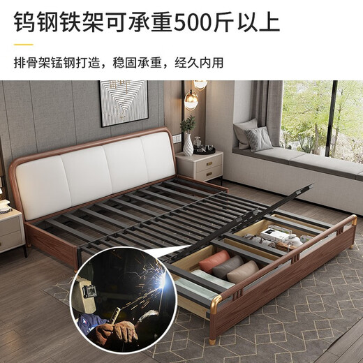 榞泰轩 沙发床 两用小户型客厅单双三人多功能实木折叠沙发床两用 带储物 （颜色请联系客服备注） 1.8米椰棕款