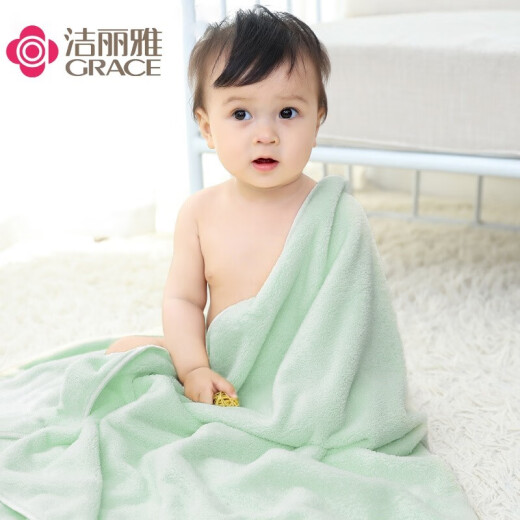 Jie Liya (Grace) Class A baby bath towel, male and female baby bath towel, soft coral velvet, newborn children's products, home textile large towel quilt