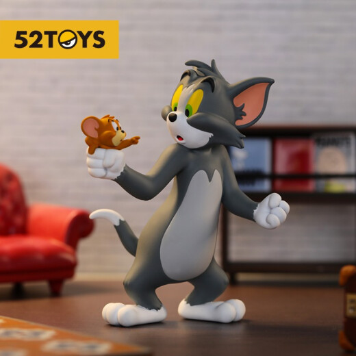 52TOYSTOMandJERRY Daily Life Series Blind Box Birthday Gift Tom and Jerry Anime Peripheral Trendy Toys Ornaments Toys Whole Box of 6