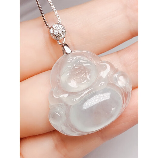 Chuji Lao Phoenix 925 Crossing 18k Gold Button Buddha Gong Jade Button Cucumber Seed Button 1 Card Button Pendant Original Front Hole White Gold