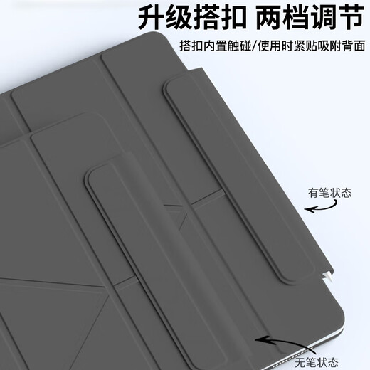 Beispiellose Götter und Dämonen Kostenlose gehärtete Folie Geeignet für Huawei Matepad Pro12.2 Schutzhülle Tablet 2024/25 Modell 12,2 Zoll magnetische Anti-Biegung horizontale und vertikale Unterstützung Anti-Fall-Abdeckung Inkstone Black Y-förmige magnetische Saugkraft - horizontale und vertikale Unterstützung freie gehärtete Folie Huawei Matepad Pro12.2 24/25 Modell