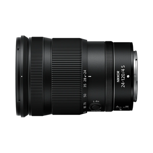 Nikon Z mount lens Nikkor Nikon Z series mirrorless camera lens Z 24-120mm F4 S large zoom lens official standard