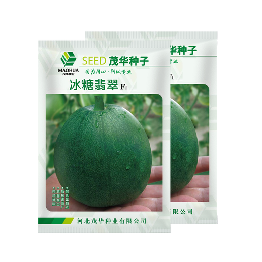 Zhongke Maohua melon, fruit and vegetable seeds rock sugar emerald melon seeds apple cantaloupe seeds thin skin super sweet sugar content 18 rock sugar emerald 50 capsules/bag
