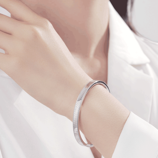 Gaibaolou pt950 platinum bracelet for women platinum bracelet platinum dragon scale bracelet PT999 customized New Year's Day gift No. 54 6mm22g