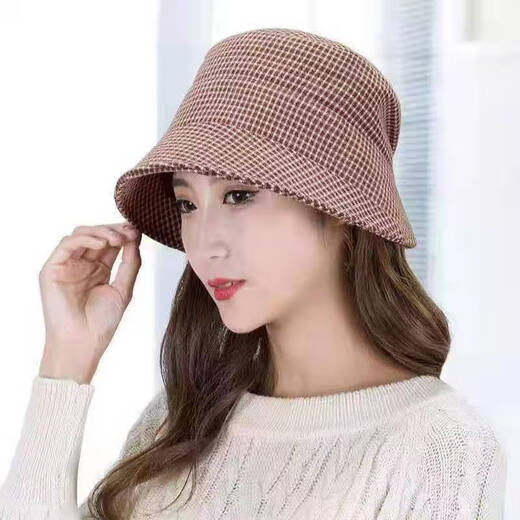 
Fangchi Autumn and Winter Female Fisherman Hat Mom Hat Autumn New Women's Autumn All-Match Fashion Top Hat Women's Winter Middle-aged and Elderly Women's Trendy and Fashionable Basin Hat Spring and Autumn DYM-831 Black Adjustable (55-59cm)