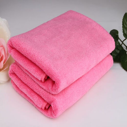 Dijialu Hotel foot therapy and beauty salon thickened absorbent dry hair towel hairdressing and barber shop special towel non-pure cotton 35*75 wine red thickened 80g 0x0cm