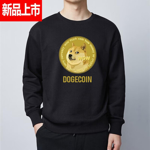 VPVZBTC卫衣马斯克Pi派币卫衣瑞波币门罗币加密衣服比特btc数字货 【圆领】F844黑色派币 M(95-110斤)