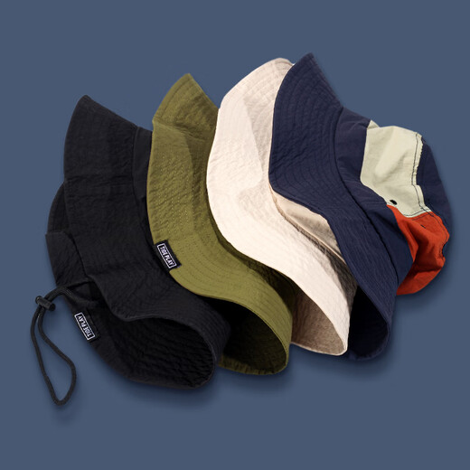 Jeep fisherman hat men's and women's sun protection hat summer foldable sun hat outdoor fishing waterproof breathable mountaineering hat navy one size one size