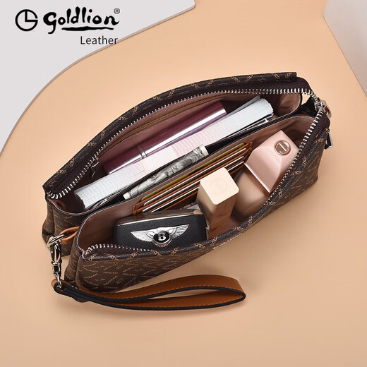 Jinlilai Lady's Clutch Bag 2025 Neue gedruckte Trendhandtasche Vielseitige Mode Frauenbeutel Frauentag Geschenke für alte Farbe [FC503036-1c53]