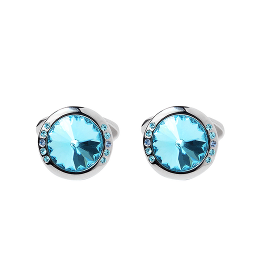 WILLIAM MILTON Italian style light luxury crystal French cuff links men's cuff stud gift custom silver