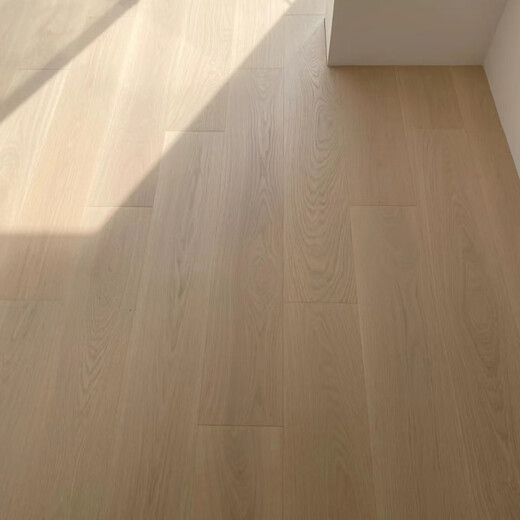 XMSJ奶油风新三层实木复合地板家用防水地暖木地板包辅材包安装 ms-9901 实木整芯14.5mm 1