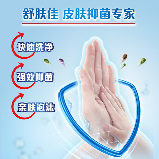 Safeguard hand sanitizer antibacterial press bottle sterilization and disinfection pure white hand sanitizer family size mild and clean super large capacity large bottle pure white fragrance 225gx2 bottles