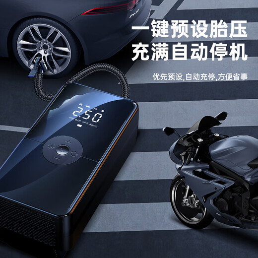 
LINGCHEN (LINGCHEN) Inflatable pump Vehicle-mounted air pump Electric vehicle tire replenishment bicycle air pump household car intelligent tire pressure measurement