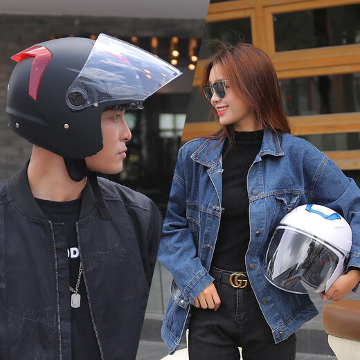 Yongbin new national standard 3c electric vehicle helmet for women in autumn and winter warm scarf anti-fog full helmet for men and women for all seasons off-white girl double mirror detachable scarf adult/brand guarantee/same day delivery