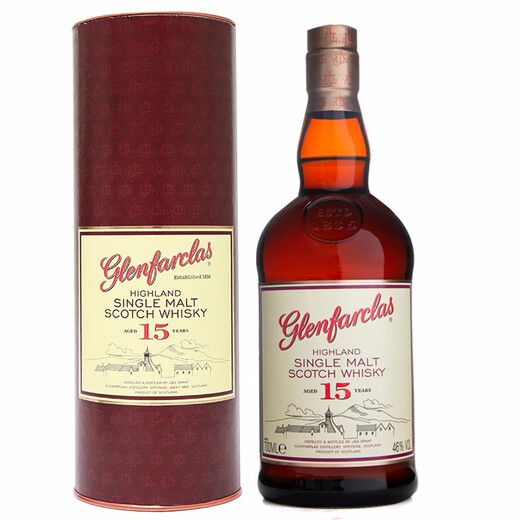 Glenfarclas [Licenciado oficial] Escocia de Escocia Importada Whisky Whisky Spice Sherry Barrel Regalo Grange Whisky de 15 años 700ml