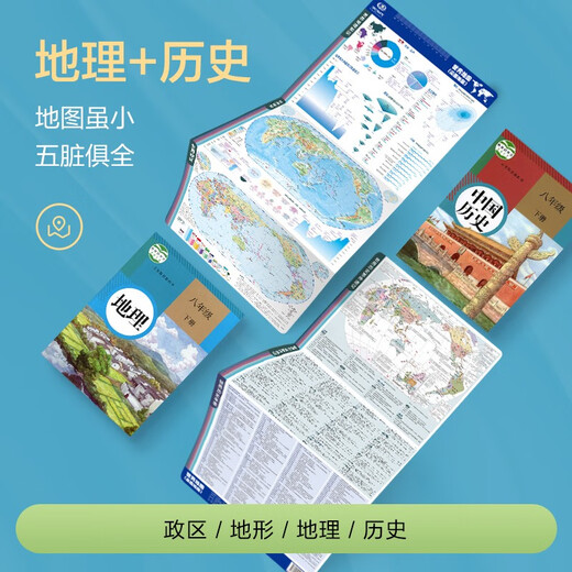 Enhanced version of visual desktop geography knowledge world map world terrain desktop schoolbag version student-specific geography learning historical chronology