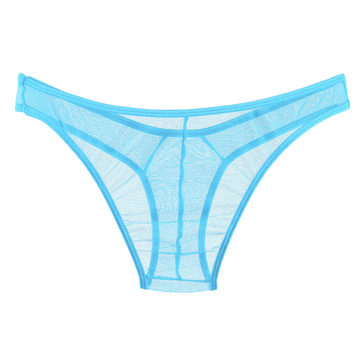 Ye zimei Männer Sex Unterwäsche Tanga-Männer ultradünne transparente Tüll sexy niedrige Taille u konvexe Perspektive Mesh T-Pants Purple All Size