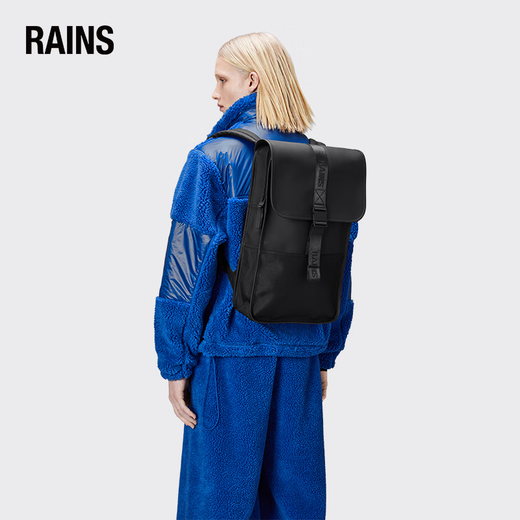 Rains肩包旅行包男女轻便多功能电脑包Trail Backpack/14400 黑色