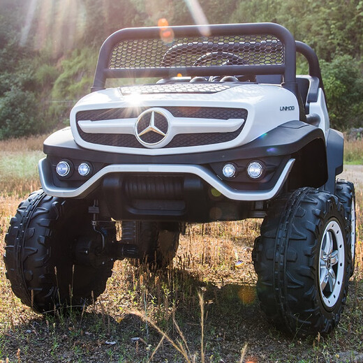 Mercedes-Benz children's electric car Unimog super large car four-wheel four-wheel drive remote control baby toy car can seat people Xingchenhao paint camouflage four-wheel drive + four-wheel shock absorber + 12V14AH + high-end spray paint