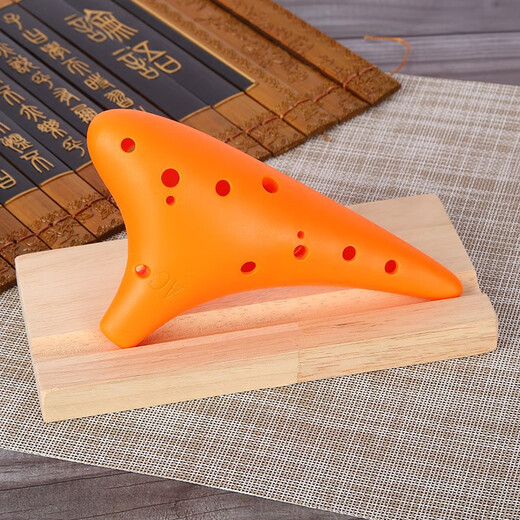 HAMDUN Ocarina 12-hole AC resin pink plastic wind instrument alto C key beginner entry teaching instrument plastic bakelite school-specific flute